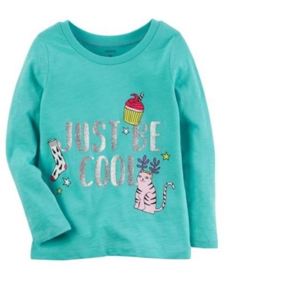 Carter's Matching Sets Just Be Cool Cat Tee Fleece Lined Leggings